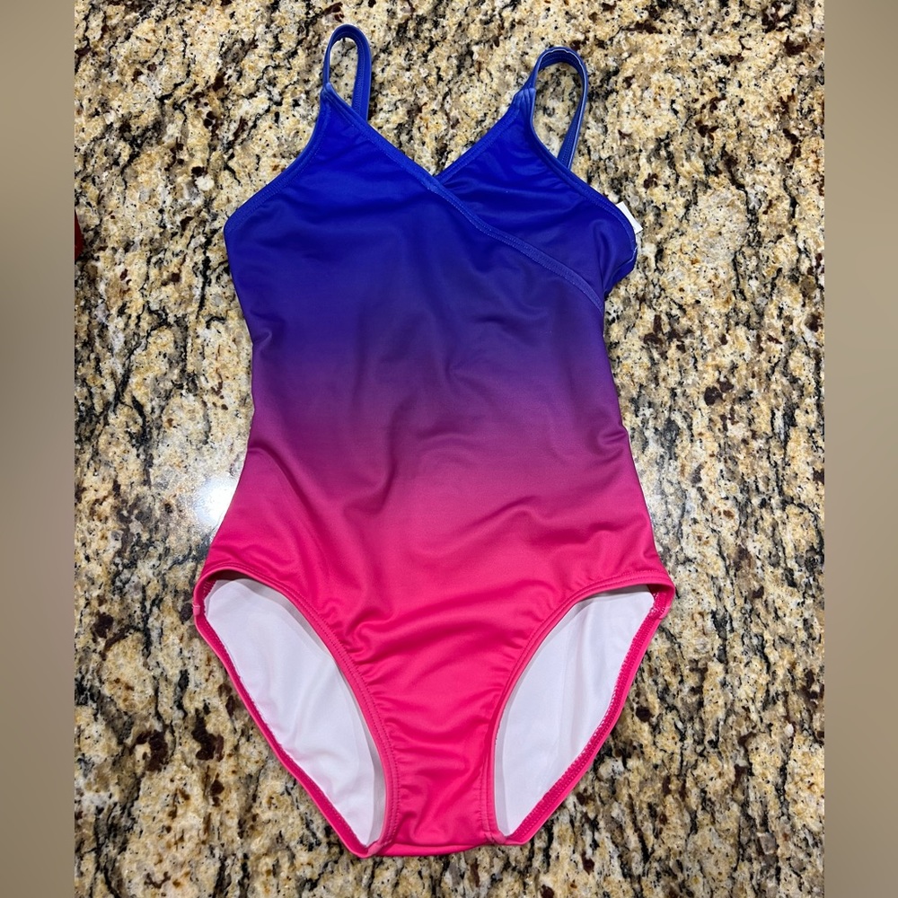 Balera leotard- pink and purple ombré- size IC- like new